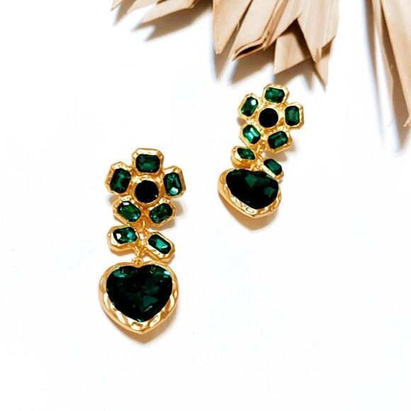 Flower statement earrings #888 - Picture 2 of 6